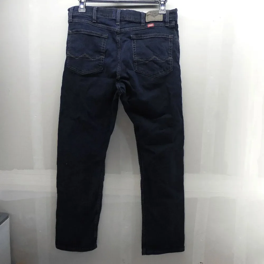 Wrangler Straight Fit Jeans Mens Size 36x32 Blue Dark Wash Lot of  1095STWDH - Picture 4 of 10
